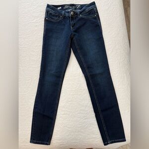 Seven7 Dark Blue Skinny Jeans for Women